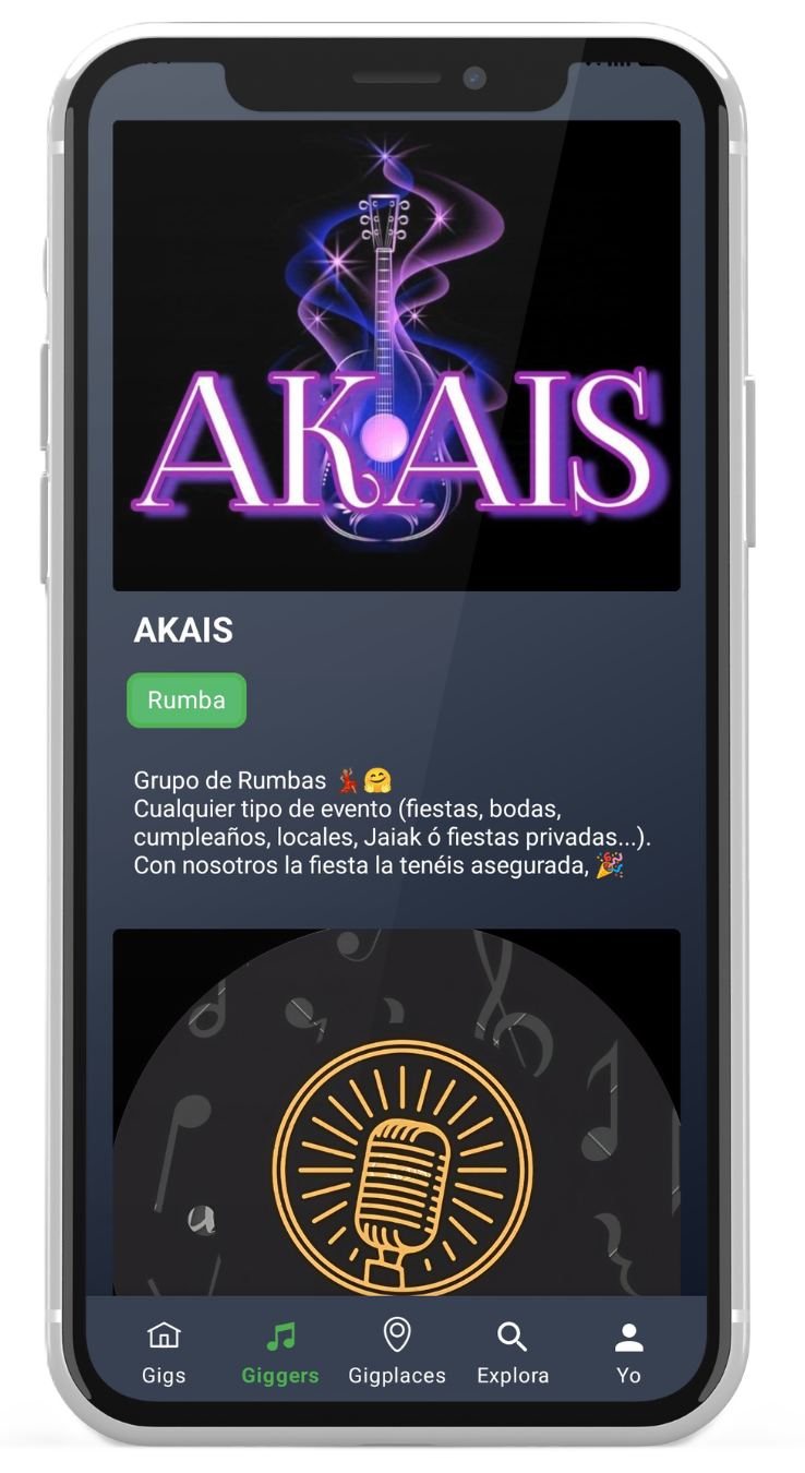 Vista previa 2 de la app Gigtonic