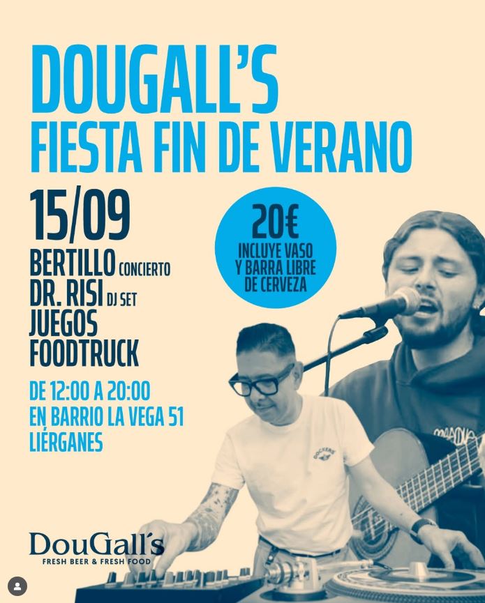 DouGall´s fiesta fin de verano concierto de Bertillo